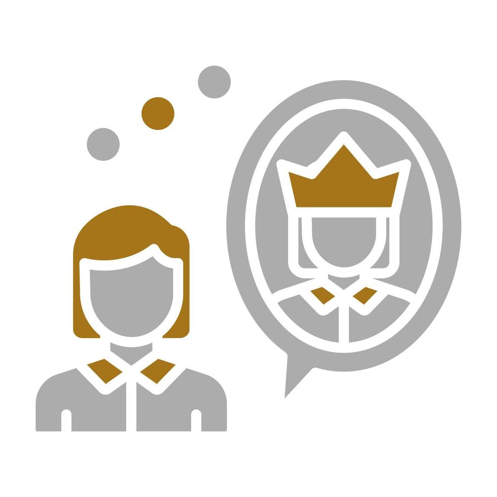 Self Esteem Vector Icon Style