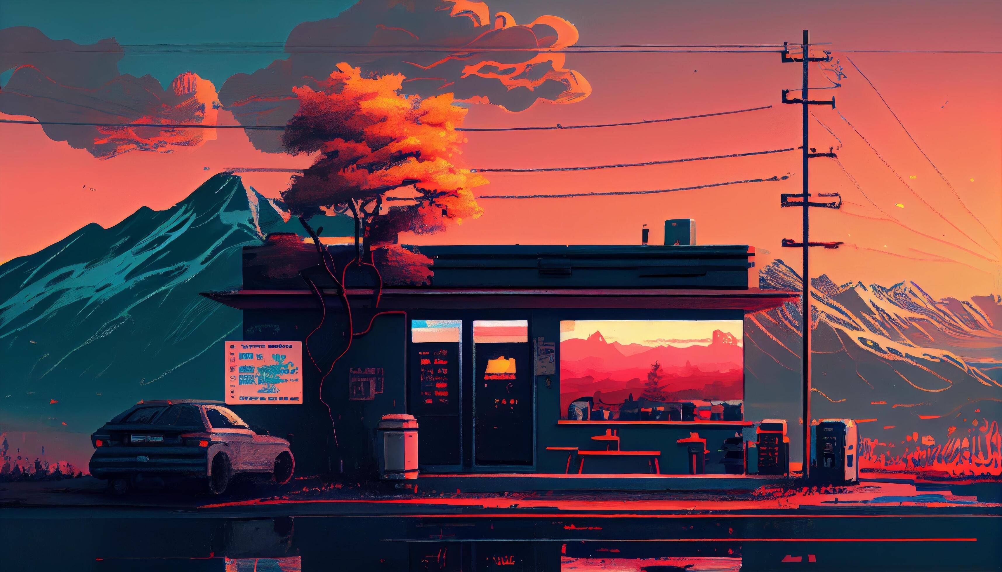 Lofi art style 8k painting image 22508215 Stock Photo at Vecteezy