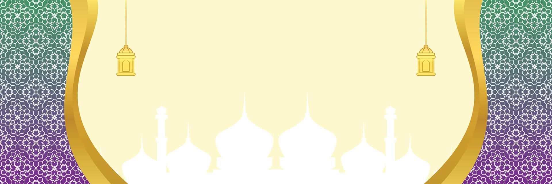Islamic background, with mandala ornament and mosque silhouette. vector template for banners, greeting cards for Islamic holidays, eid al fitr, ramadhan, eid al adha