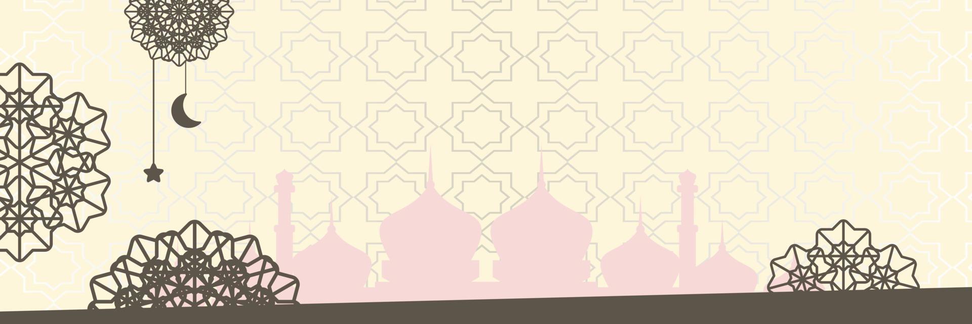 Islamic background, with beautiful mandala ornament. vector template for banners, greeting cards for Islamic holidays, eid al fitr, ramadhan, eid al adha