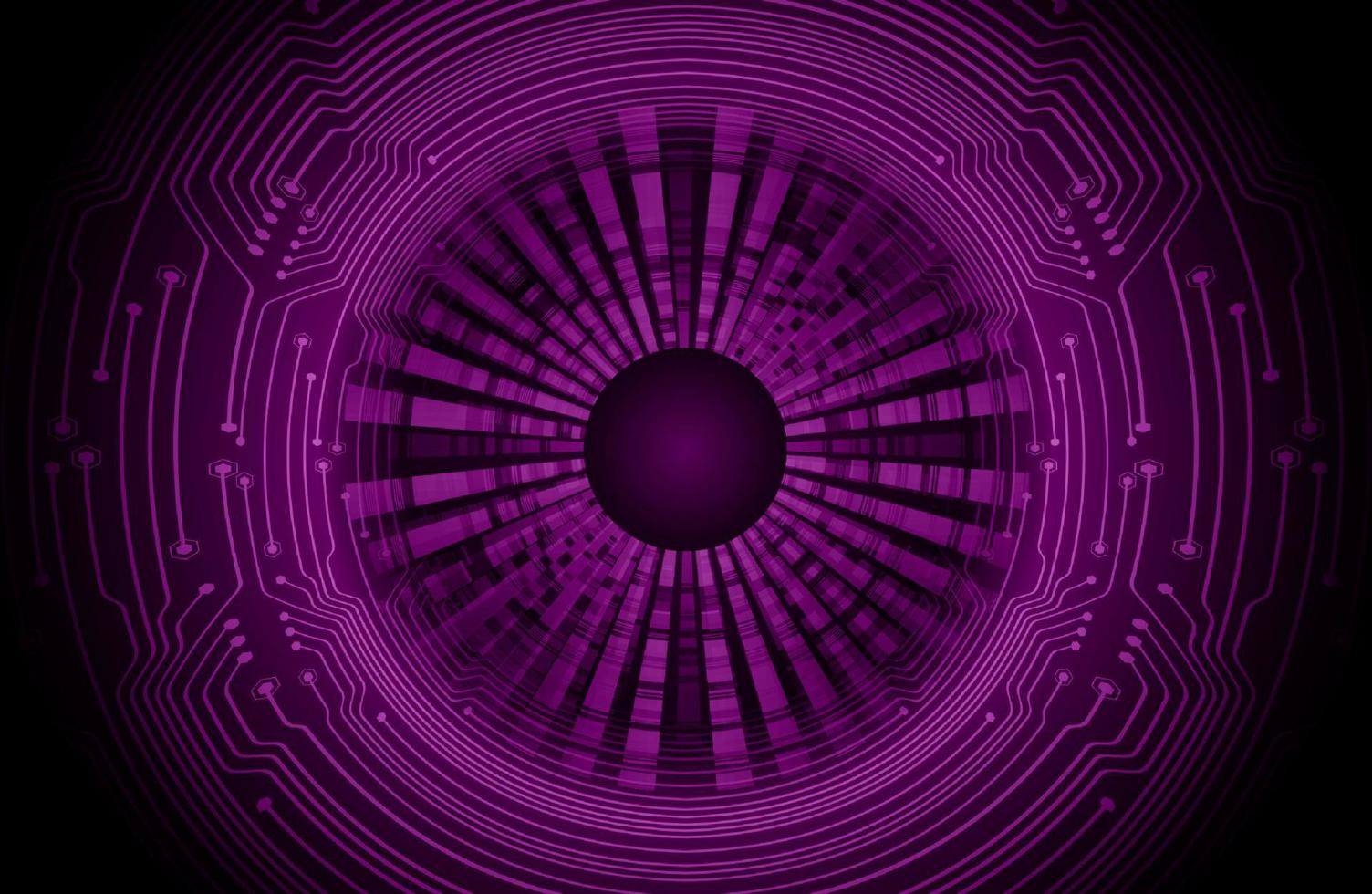Modern Holographic Circle on Technology Background vector