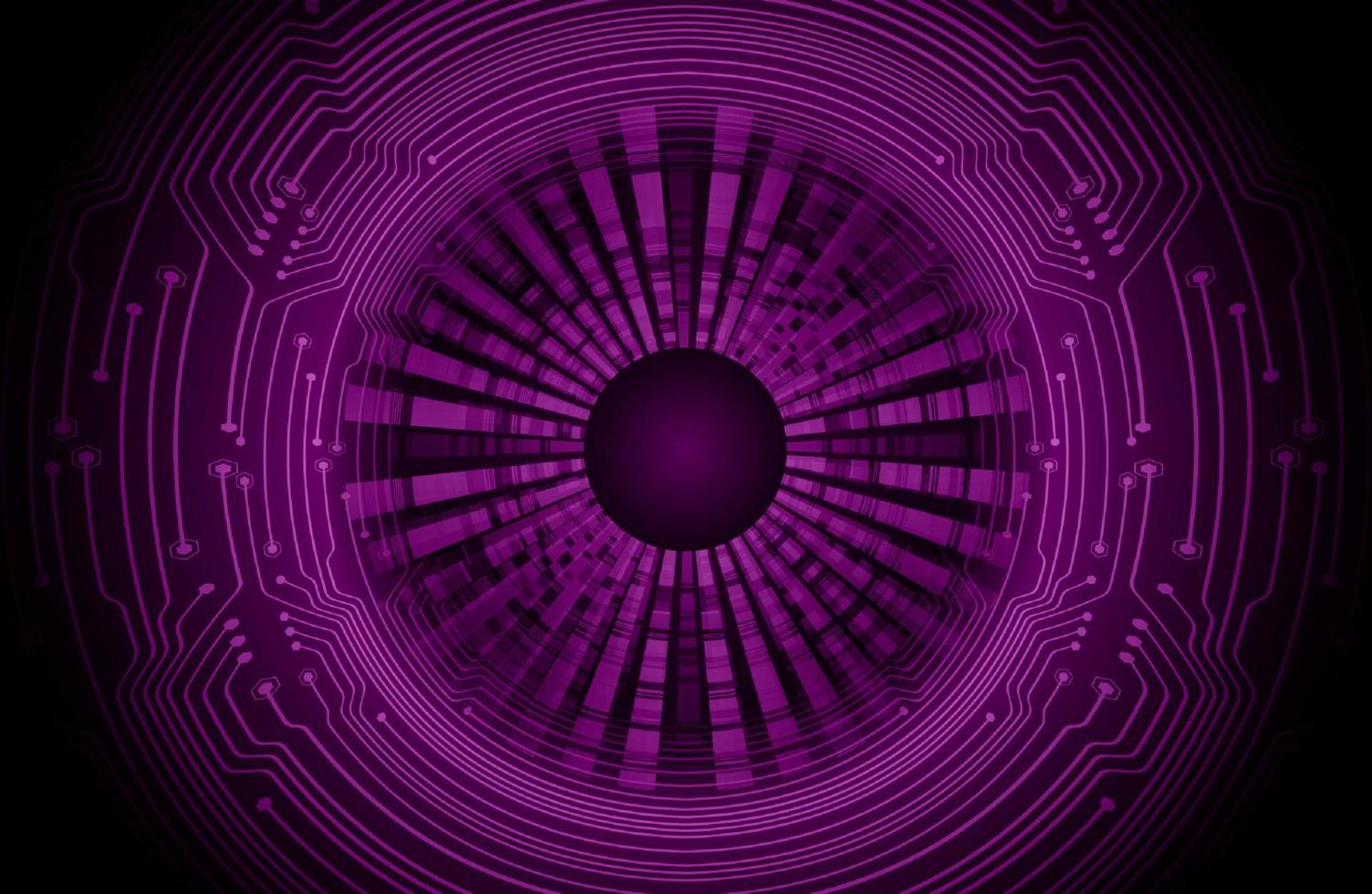 Modern Holographic Circle on Technology Background vector