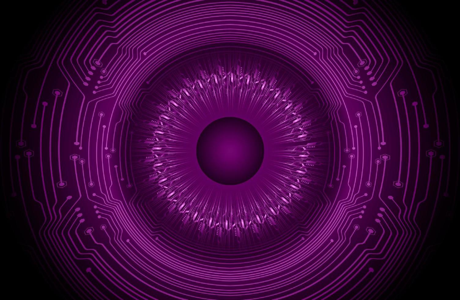 Modern Holographic Circle on Technology Background vector