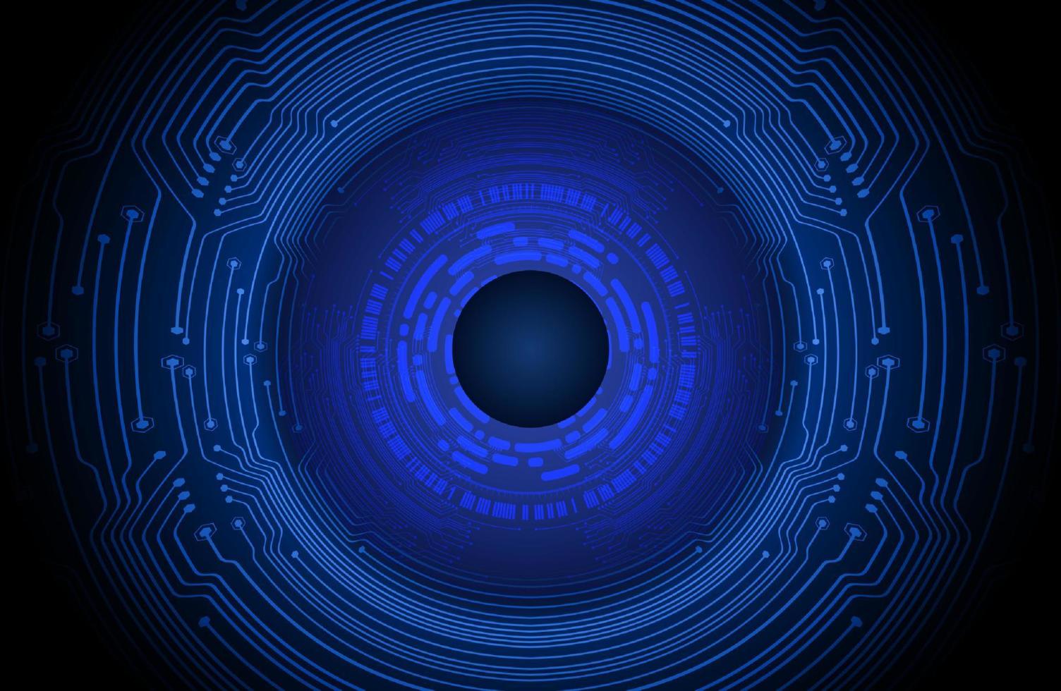 Modern Holographic Circle on Technology Background vector