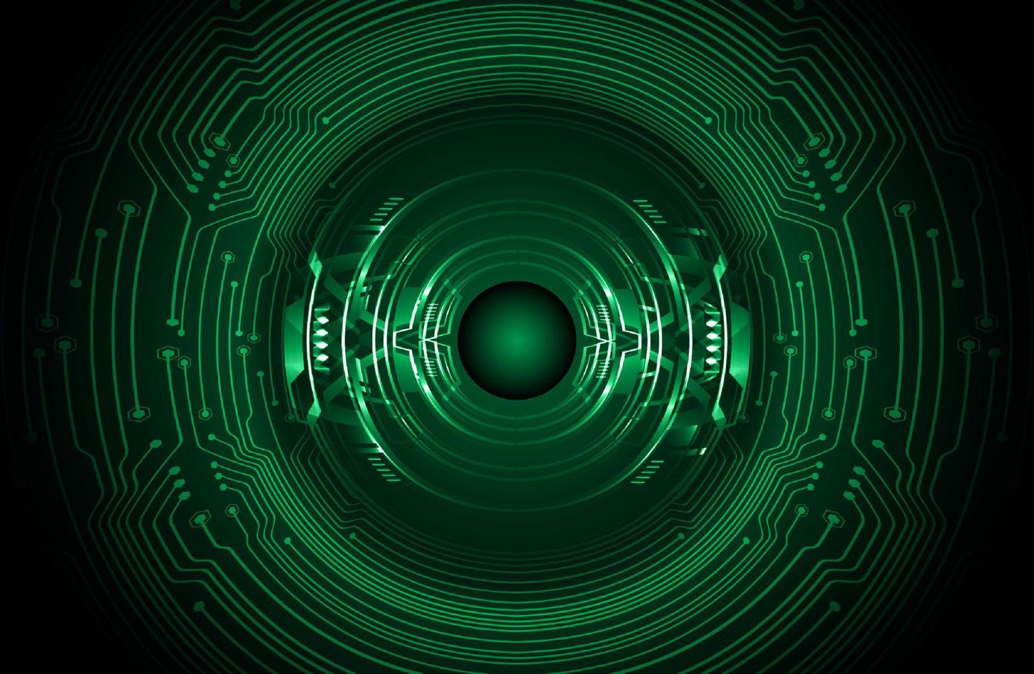 Modern Holographic Circle on Technology Background vector