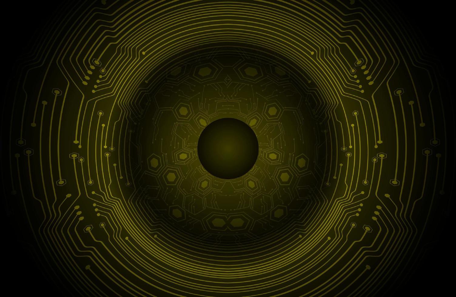Modern Holographic Circle on Technology Background vector