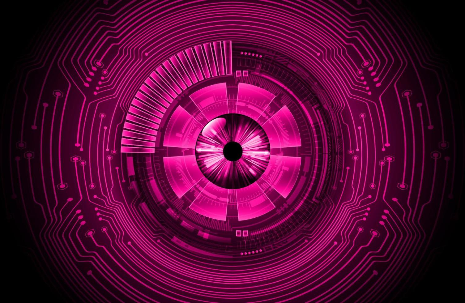 Modern Cybersecurity Eye on Technology Background vector