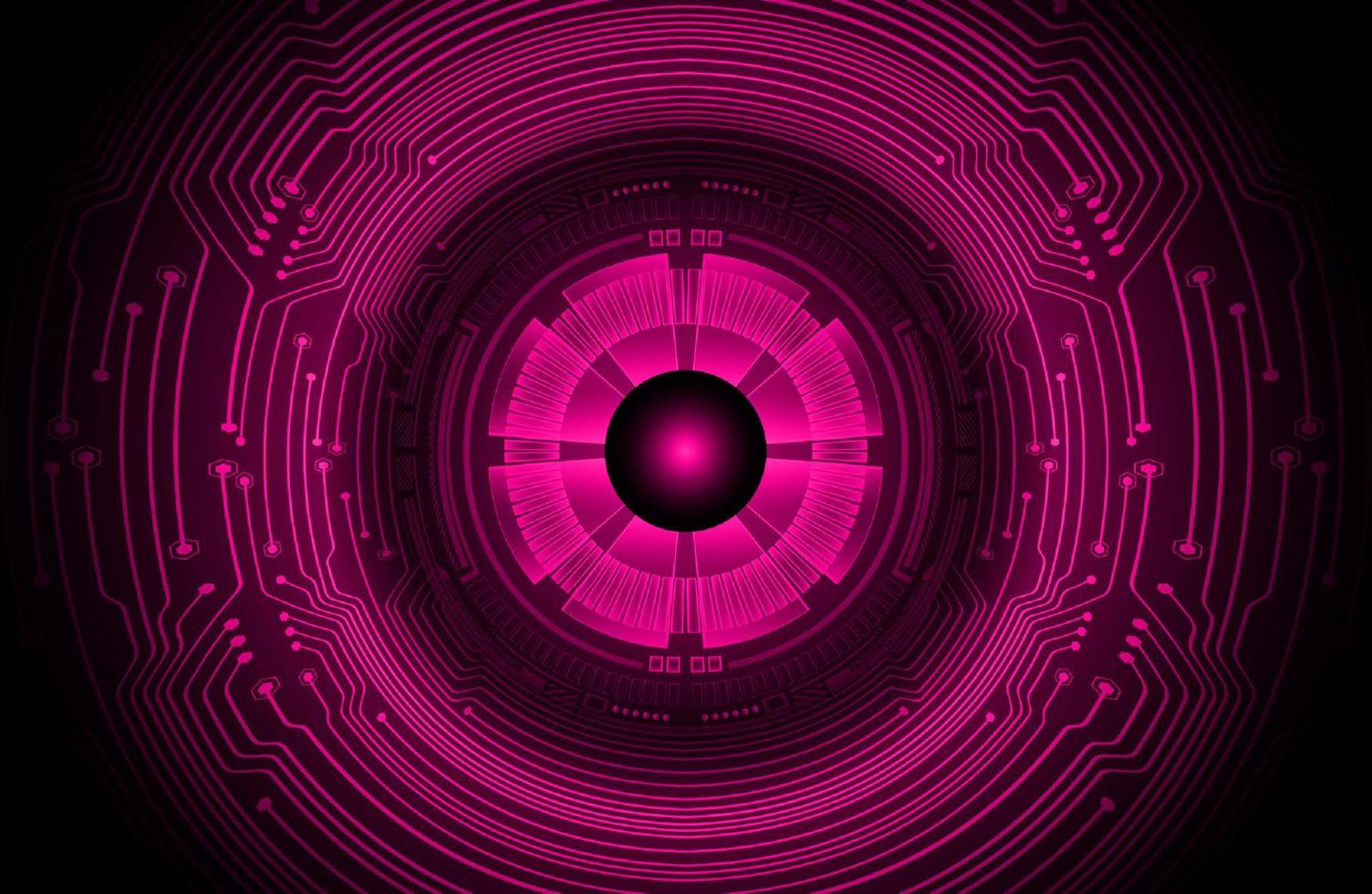 Modern Cybersecurity Eye on Technology Background vector