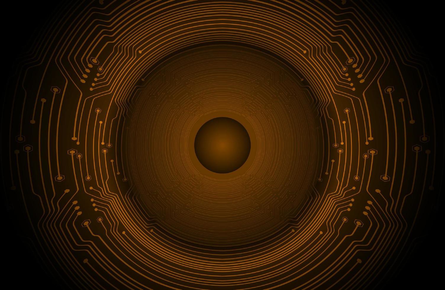 Modern Cybersecurity Eye on Technology Background vector