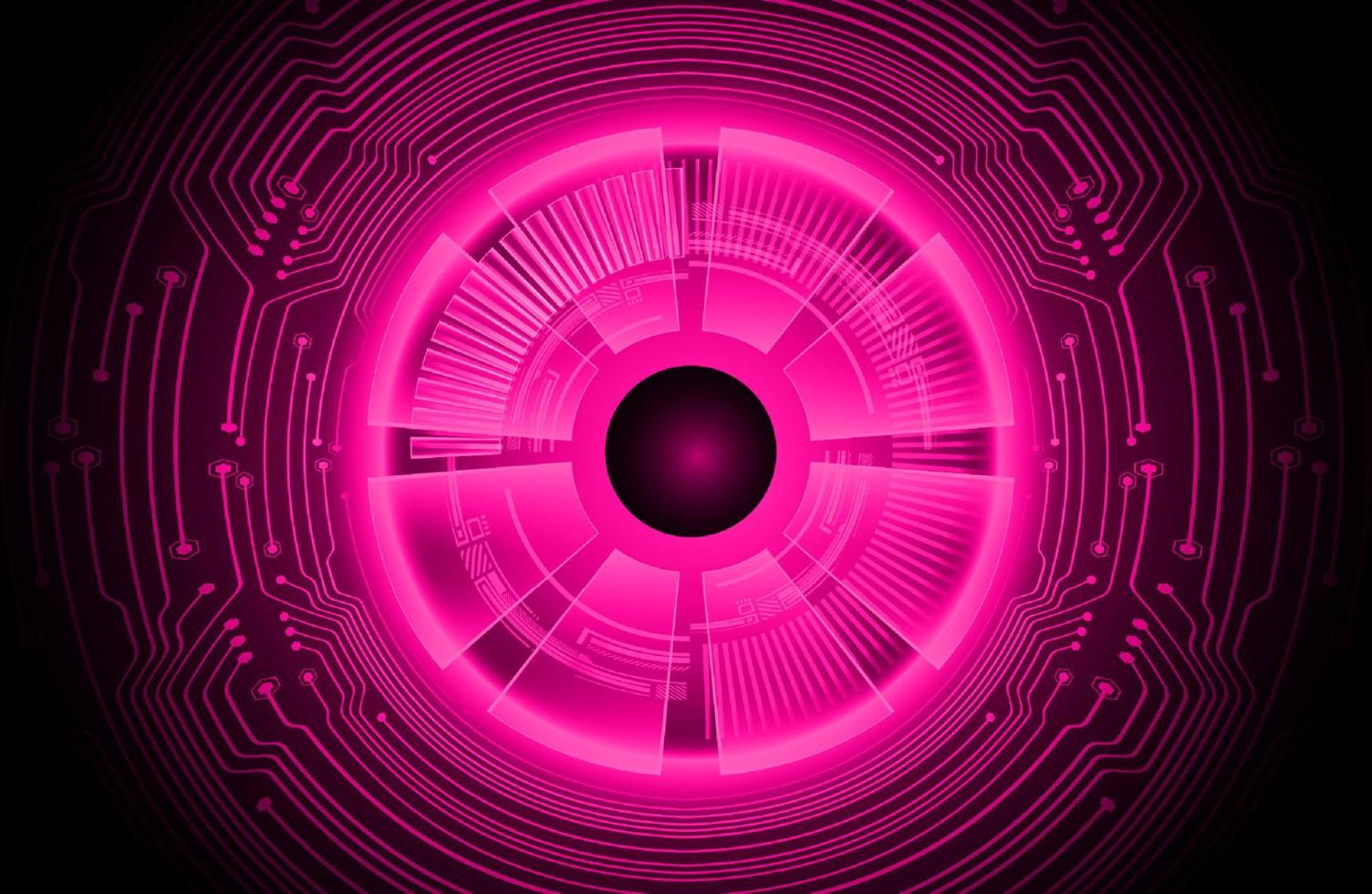 Modern Cybersecurity Eye on Technology Background vector