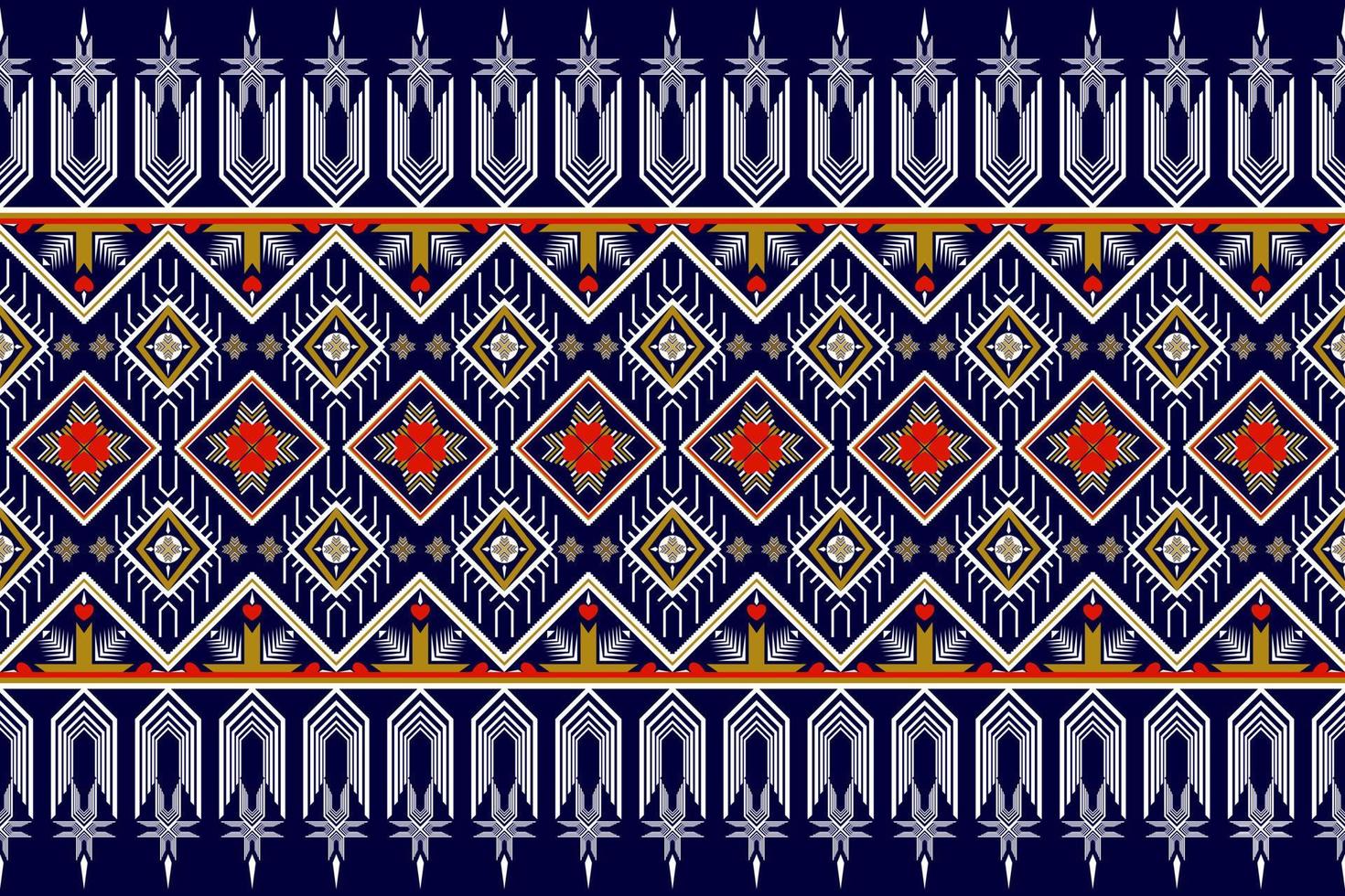 Seamless Geometric ethnic traditional pattern design. vector