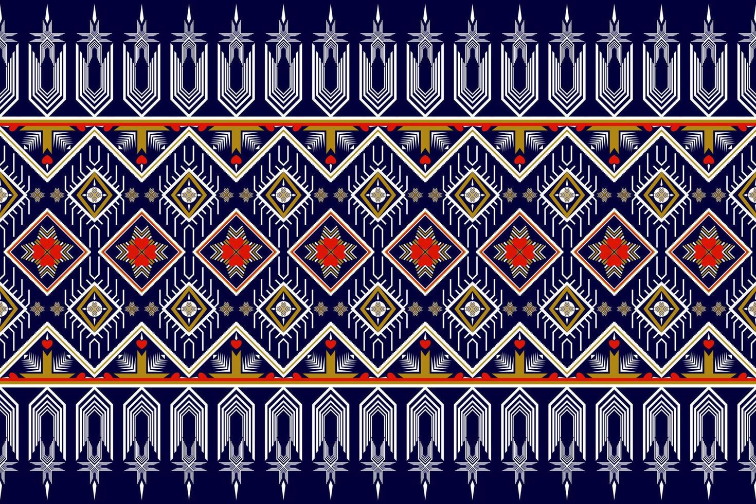 Seamless Geometric ethnic traditional pattern design. vector