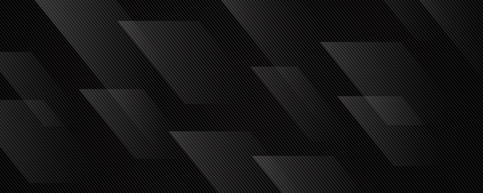 3D black geometric abstract background overlap layer on dark space with diagonal lines decoration. Modern graphic design element striped style for banner, flyer, card, brochure cover, or landing page vector