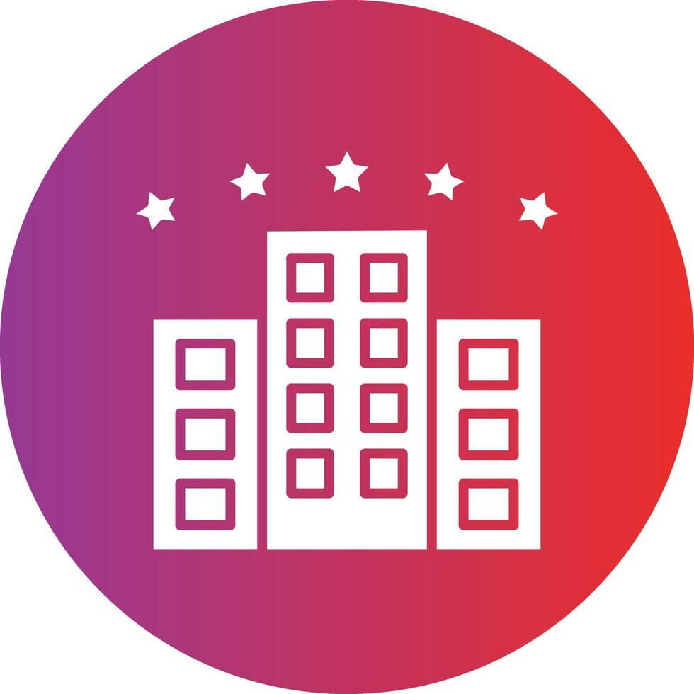 Vector Design Five Star Hotel Icon Style