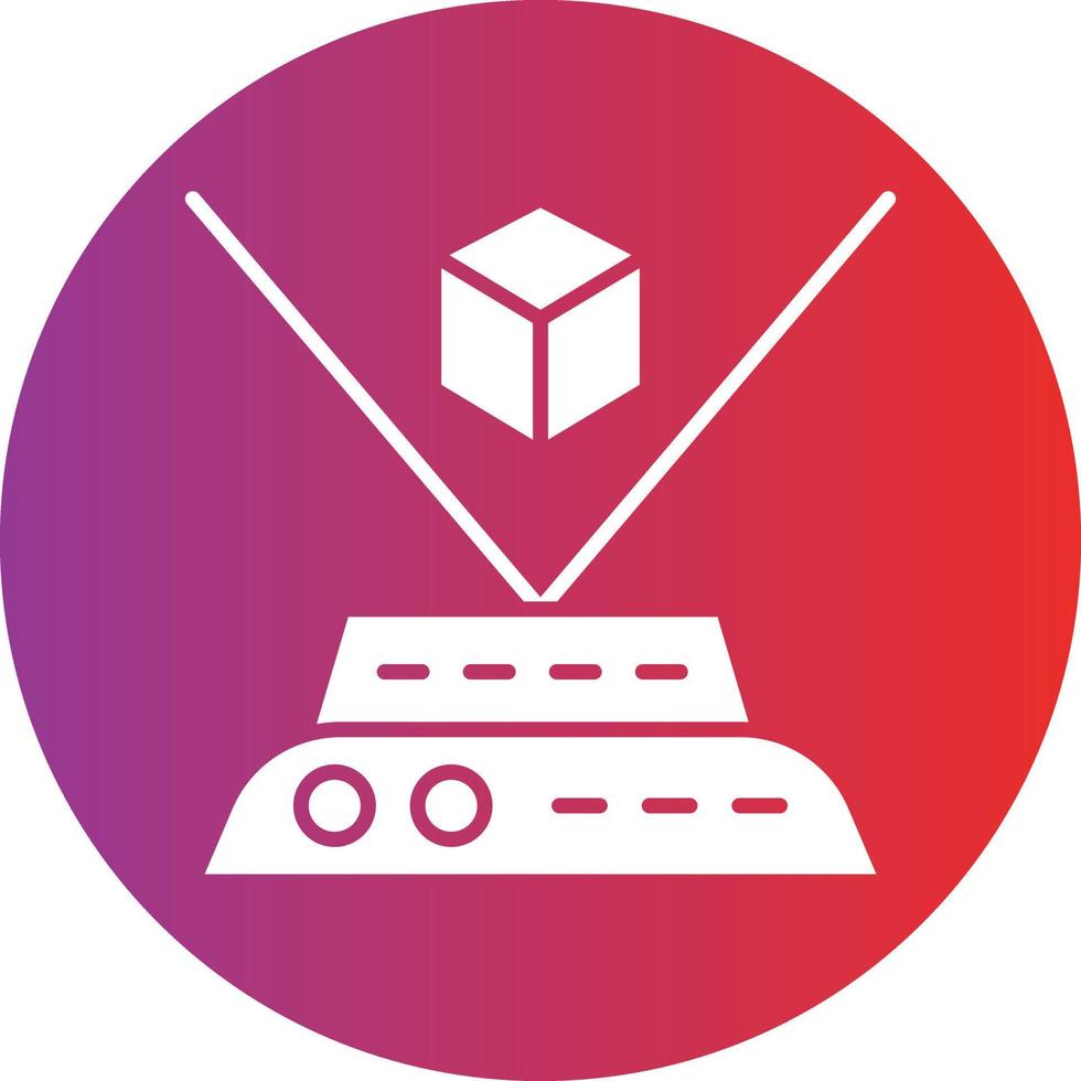 Vector Design Holographic Icon Style