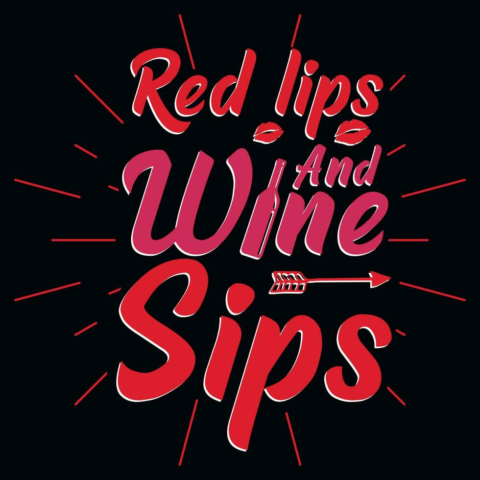 Wine drinking typography tshirt design vector