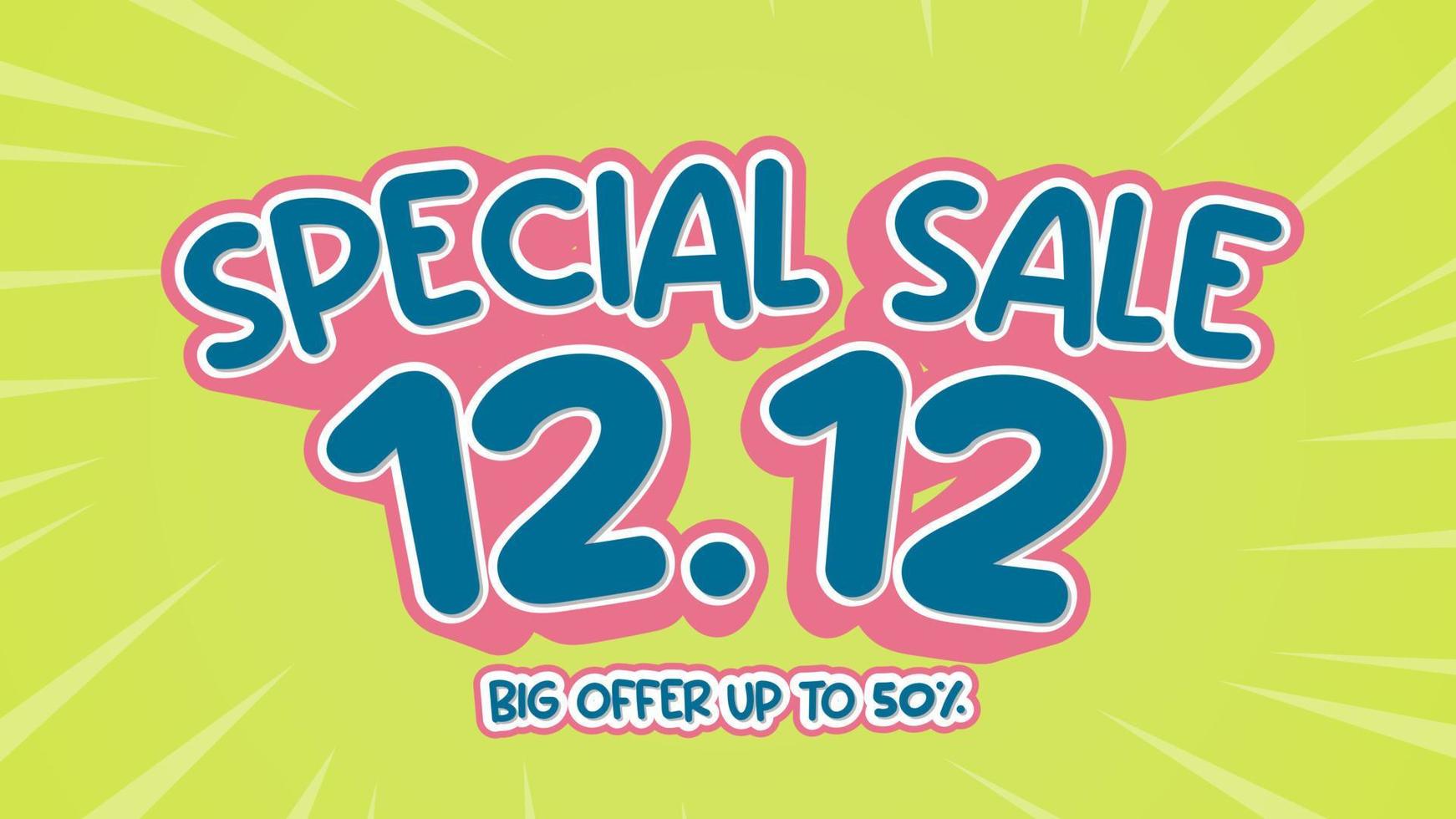 special sale 3d vector typography style