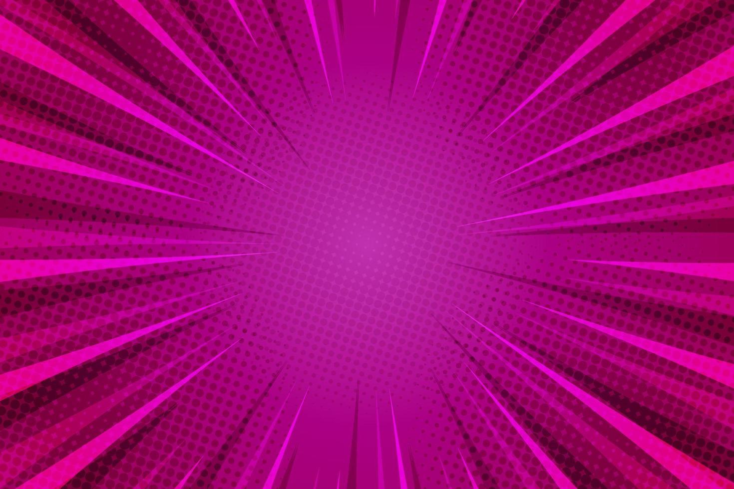 Blank purple rays background with dotted vector