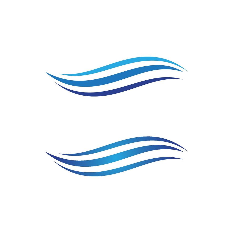 Water wave icon vector