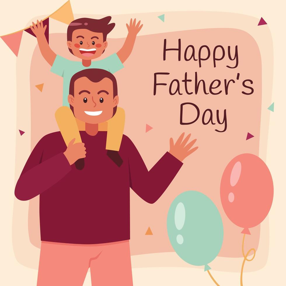 feliz dia del padre vector