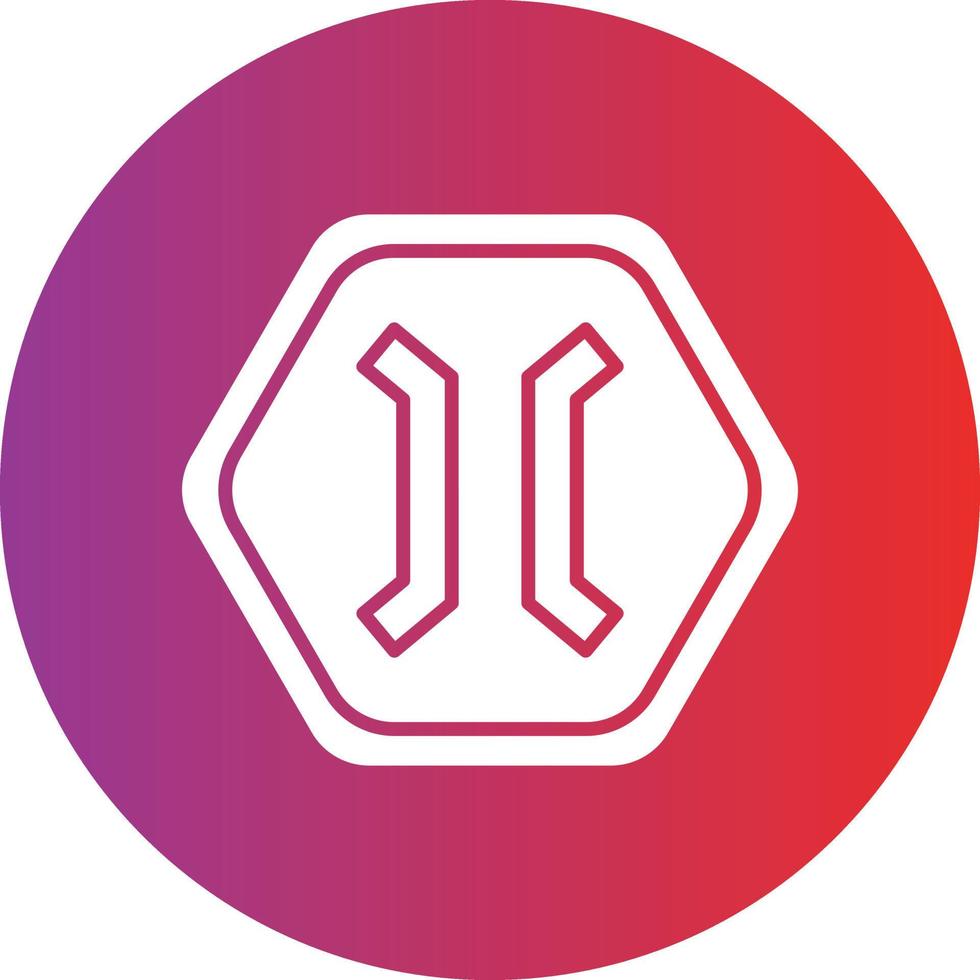 Vector Design Narrow Bridge Icon Style