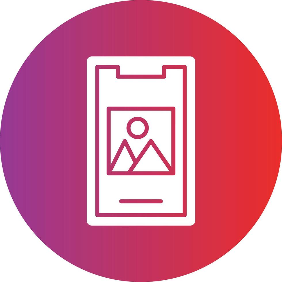 Vector Design Mobile Image Icon Style