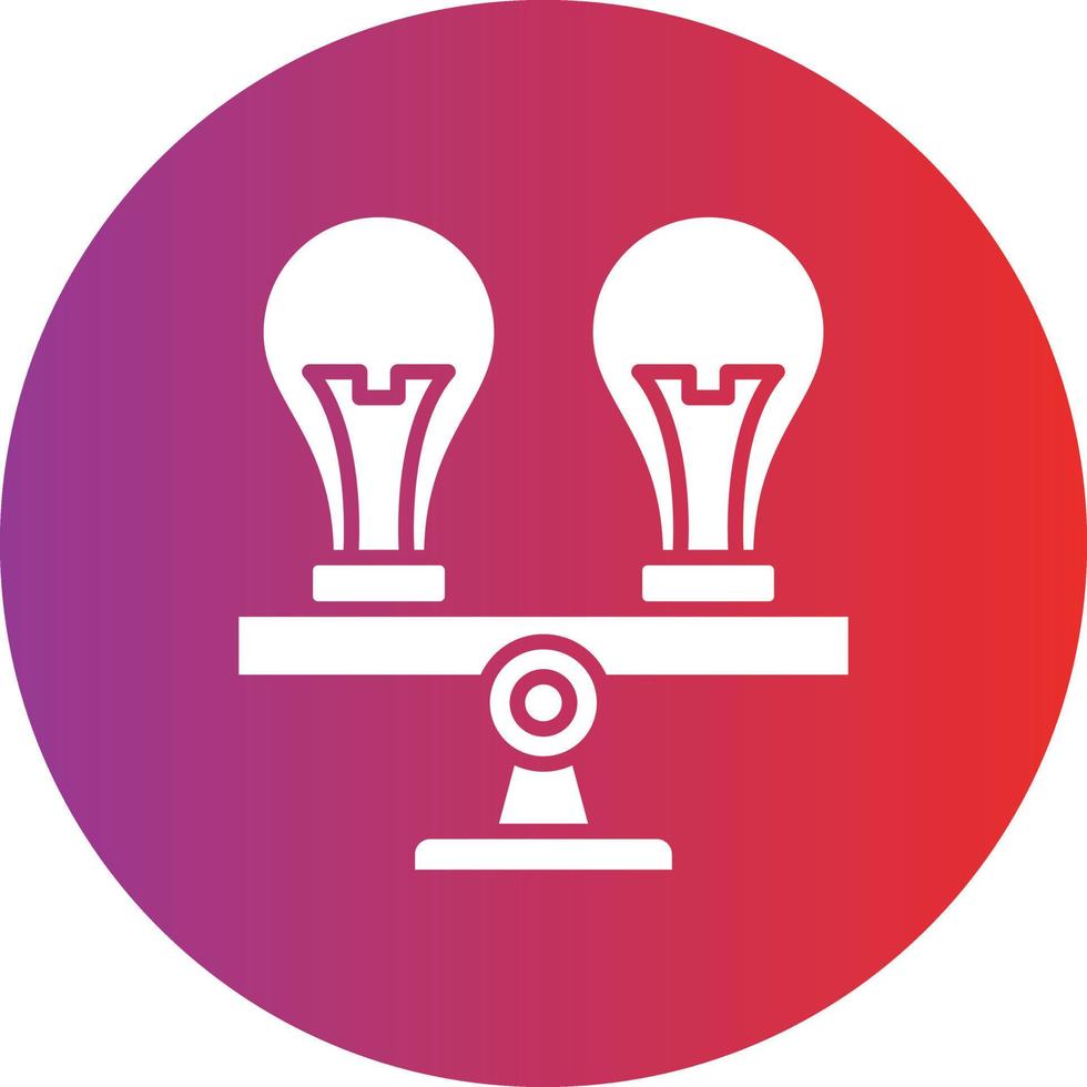 Vector Design Comparison Icon Style