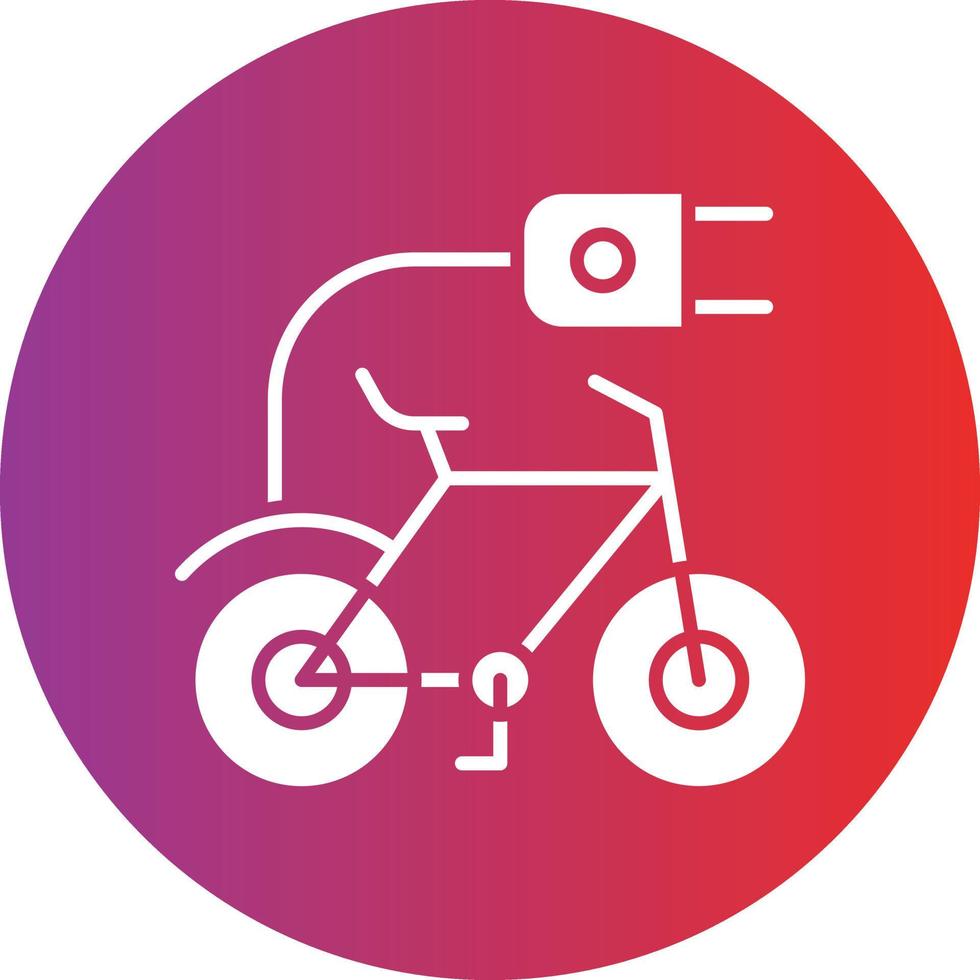 vector diseño eléctrico bicicleta icono estilo