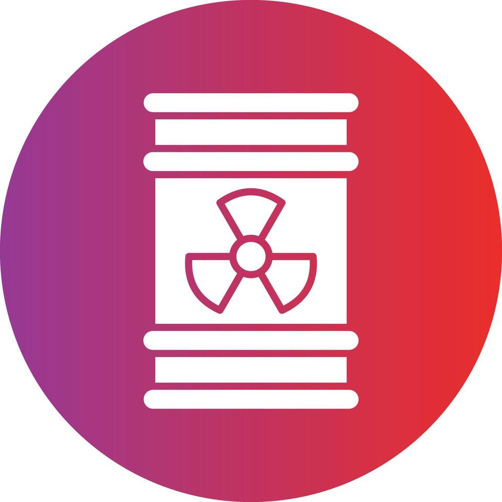 Vector Design Radioactive Barrel Icon Style