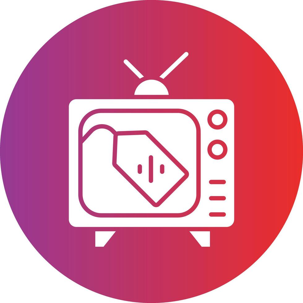 vector diseño televisión rebaja icono estilo