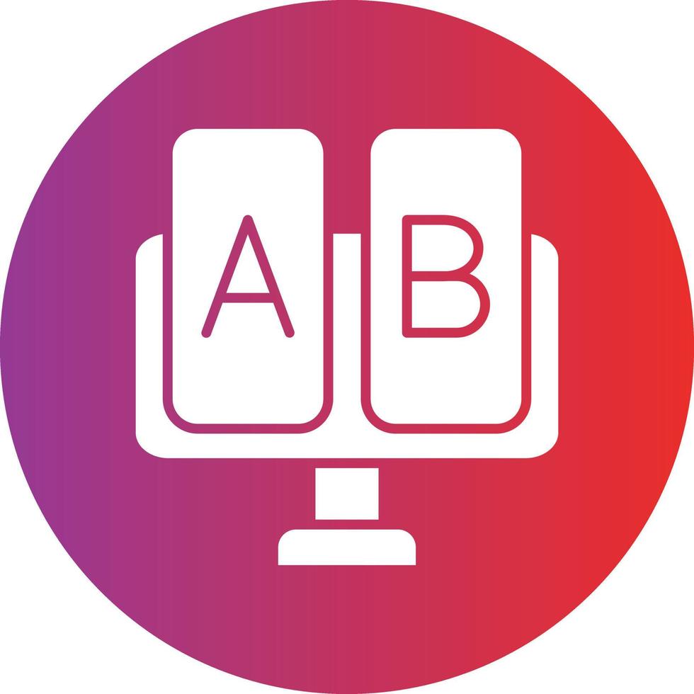 Vector Design AB Testing Icon Style