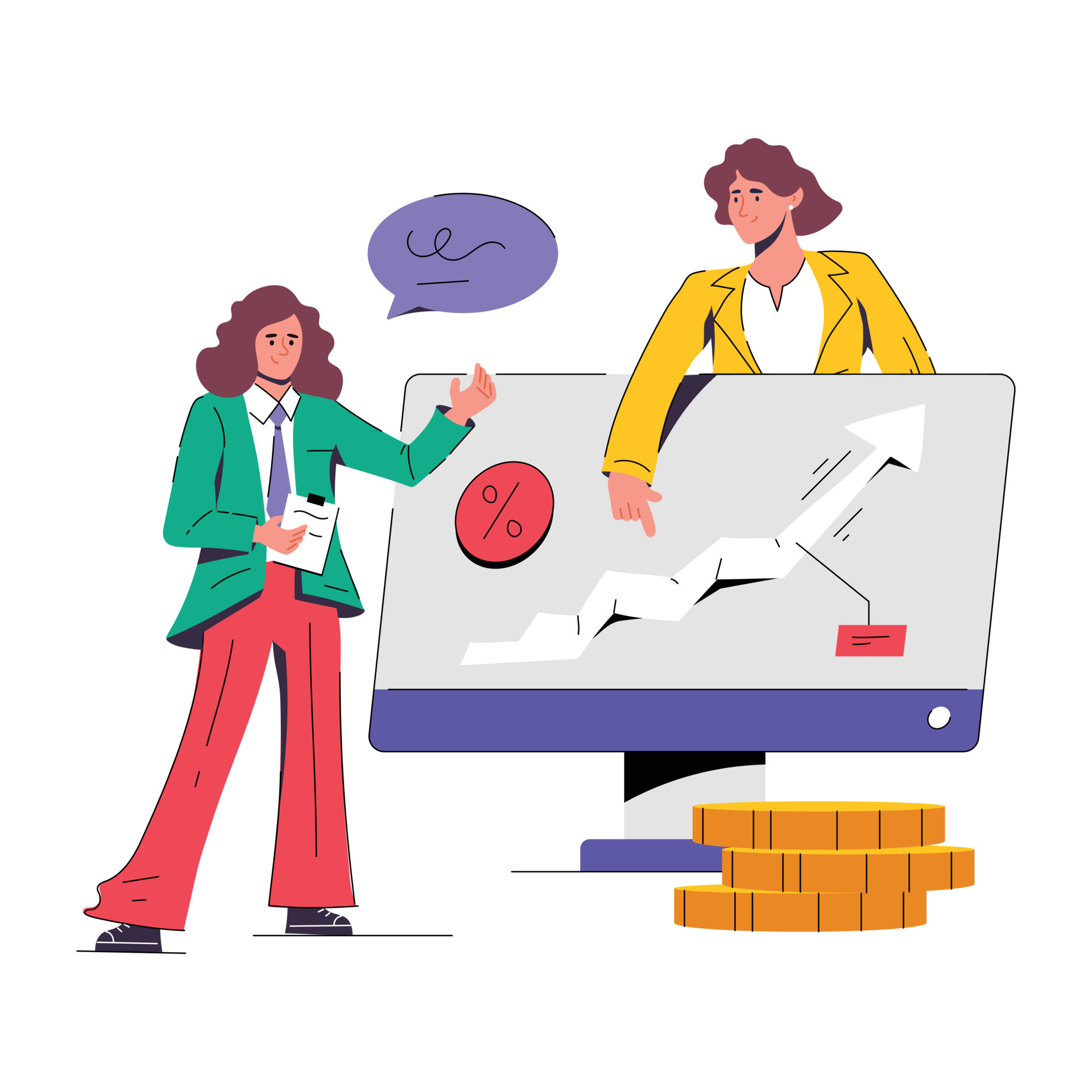 Trendy Interest Rate 22509778 Vector Art at Vecteezy