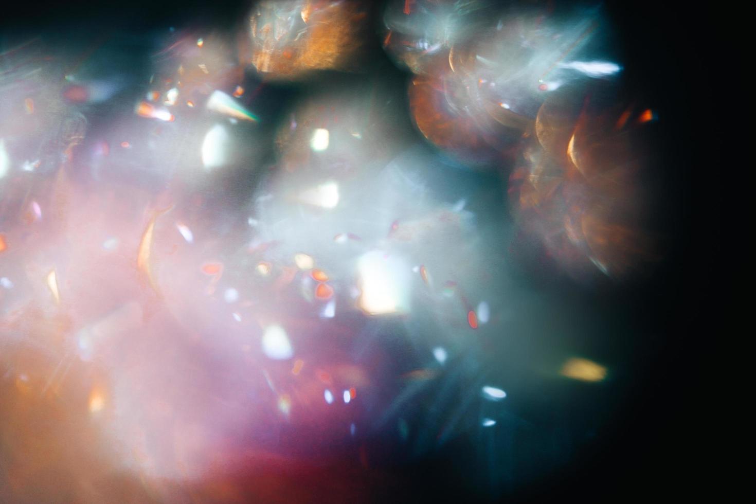 Overlay light effect for photo and mockups. Colored Film Burn Light Photo Overlay, Using Screen Mode, Abstract Background, Rainbow Lens Leaks Prism Colors, Trend Design, Creative Defocused Effect