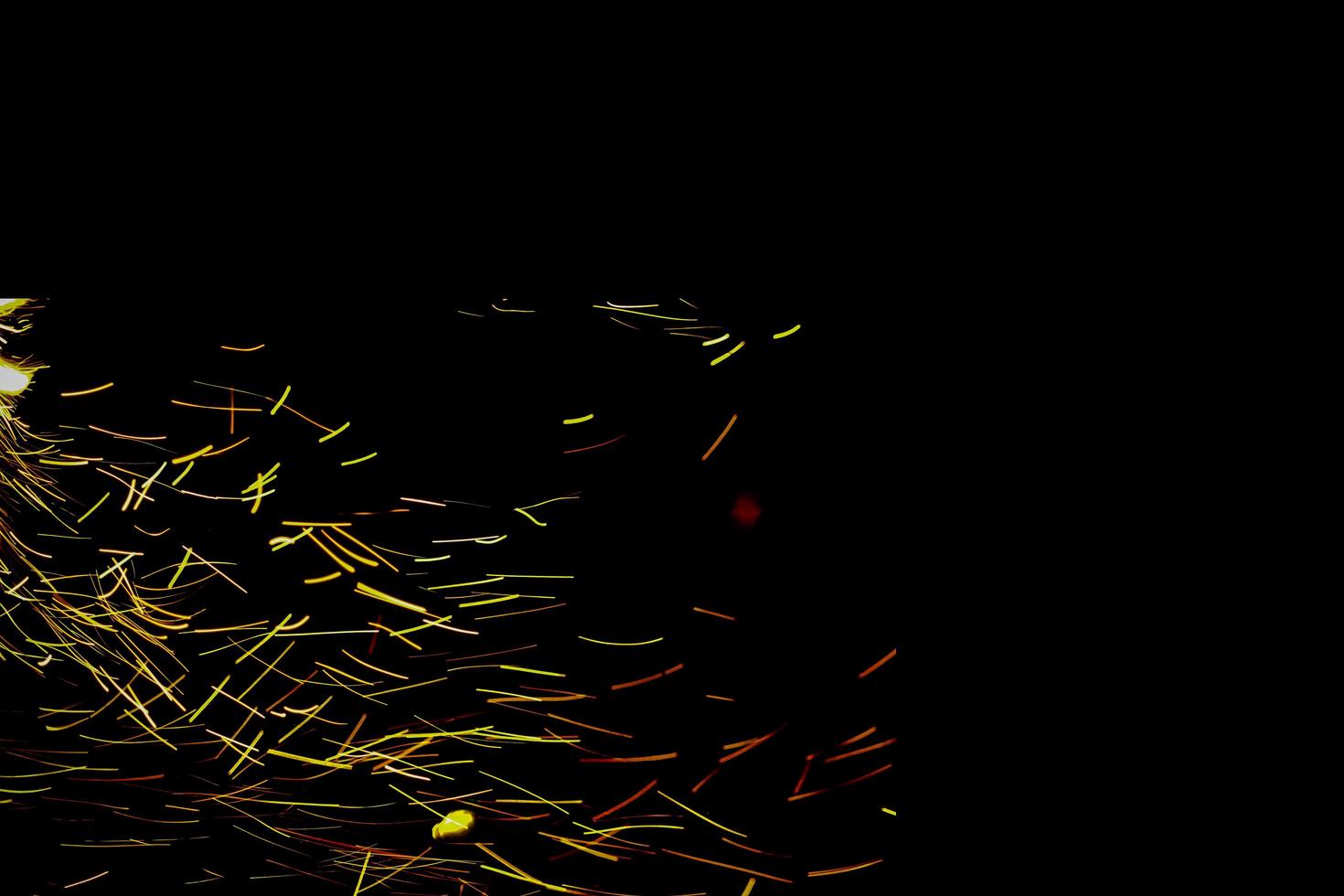 background of abstract glitter lights. gold and black. de focused photo