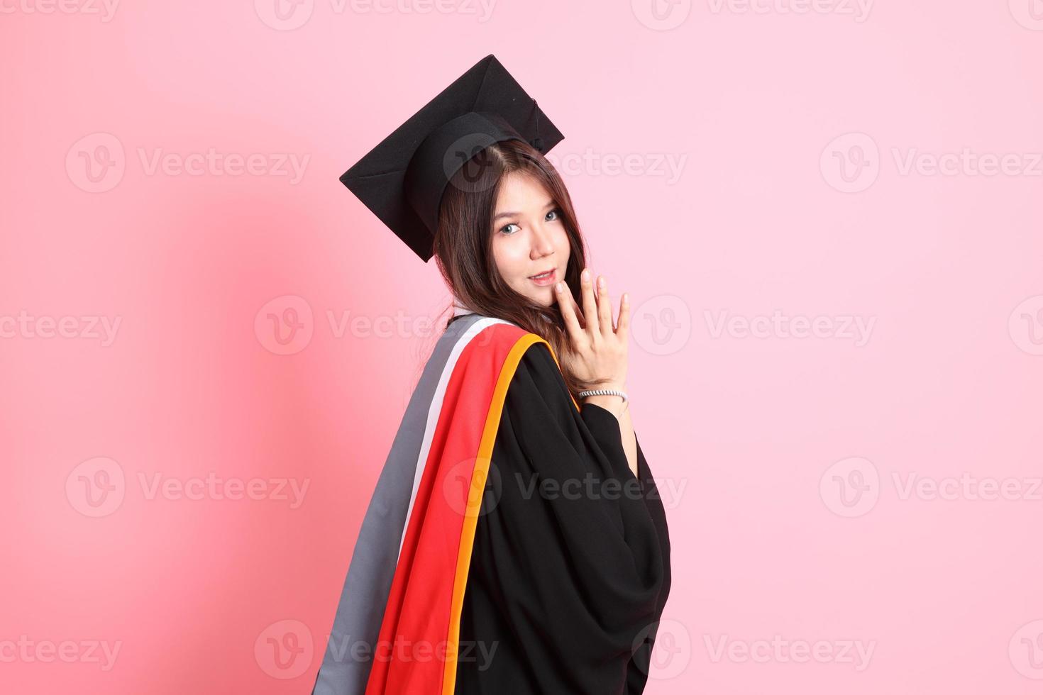 Girl with Graduation Gown photo