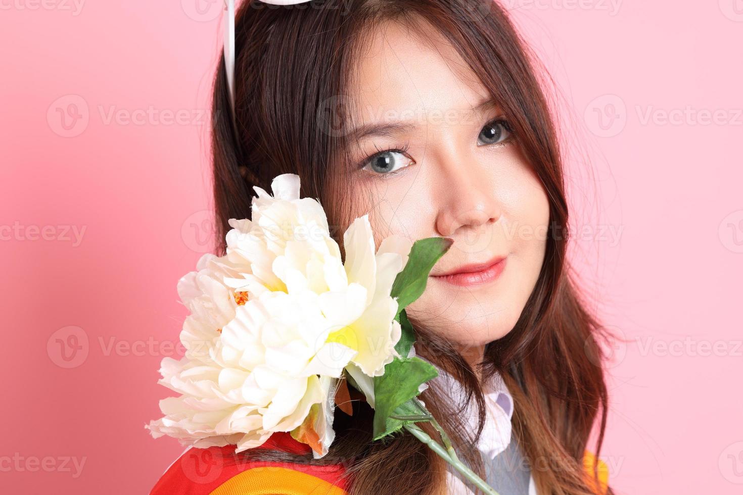 Girl with Graduation Gown photo