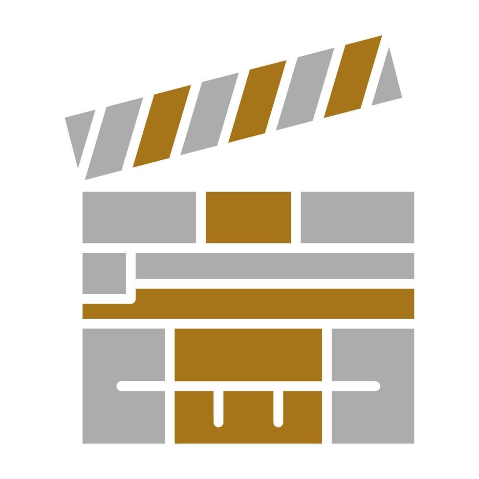 Clapperboard Vector Icon Style