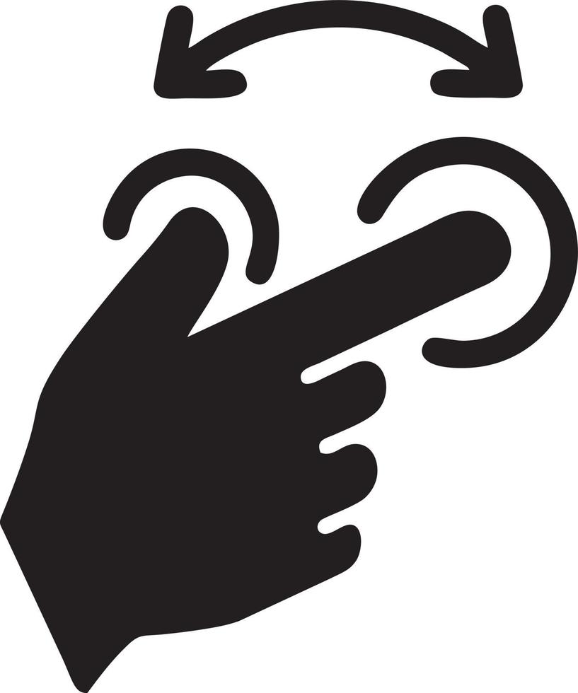 Hand icon symbol vector image. Illustration of the isolated finger hand touch human design. EPS 10