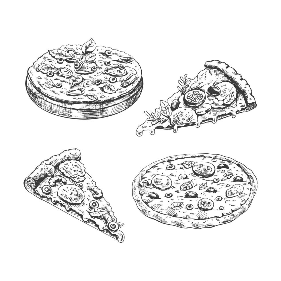 28299 Cheese Pizza Drawing Images Stock Photos  Vectors  Shutterstock