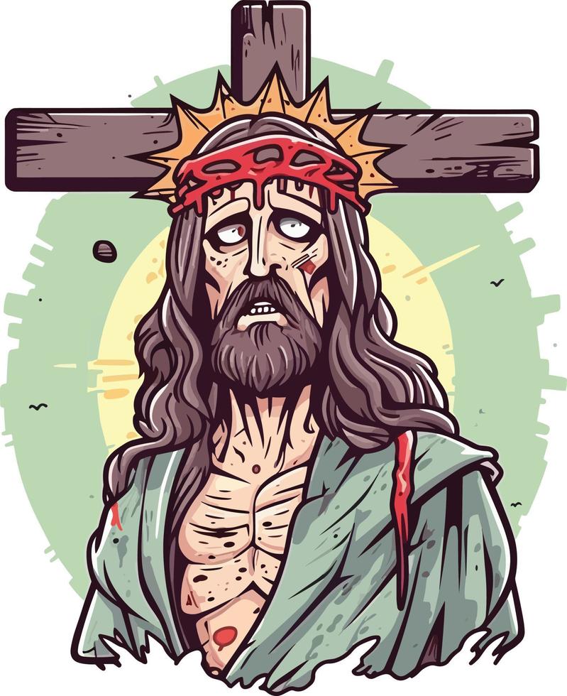 Jesús Cristo bueno viernes diseño vector ilustración