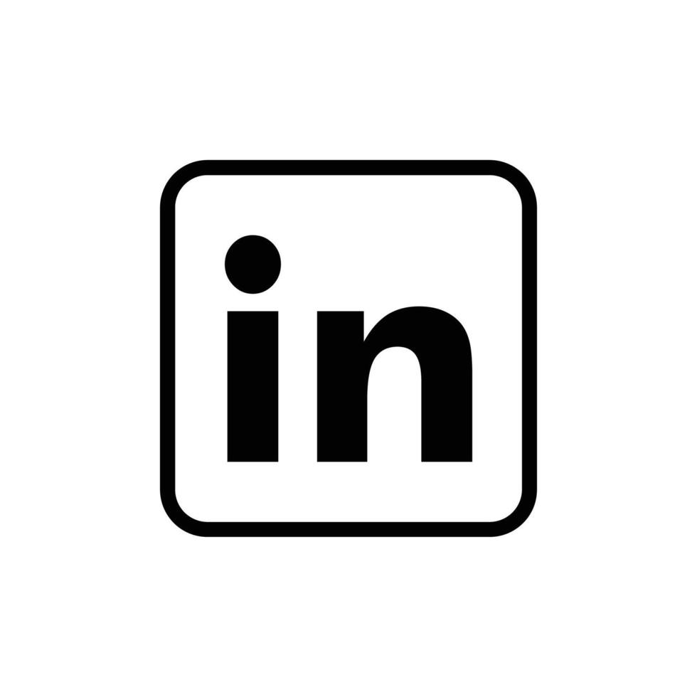 Linkedin logo editorial vector 22511448 vector art at vecteezy