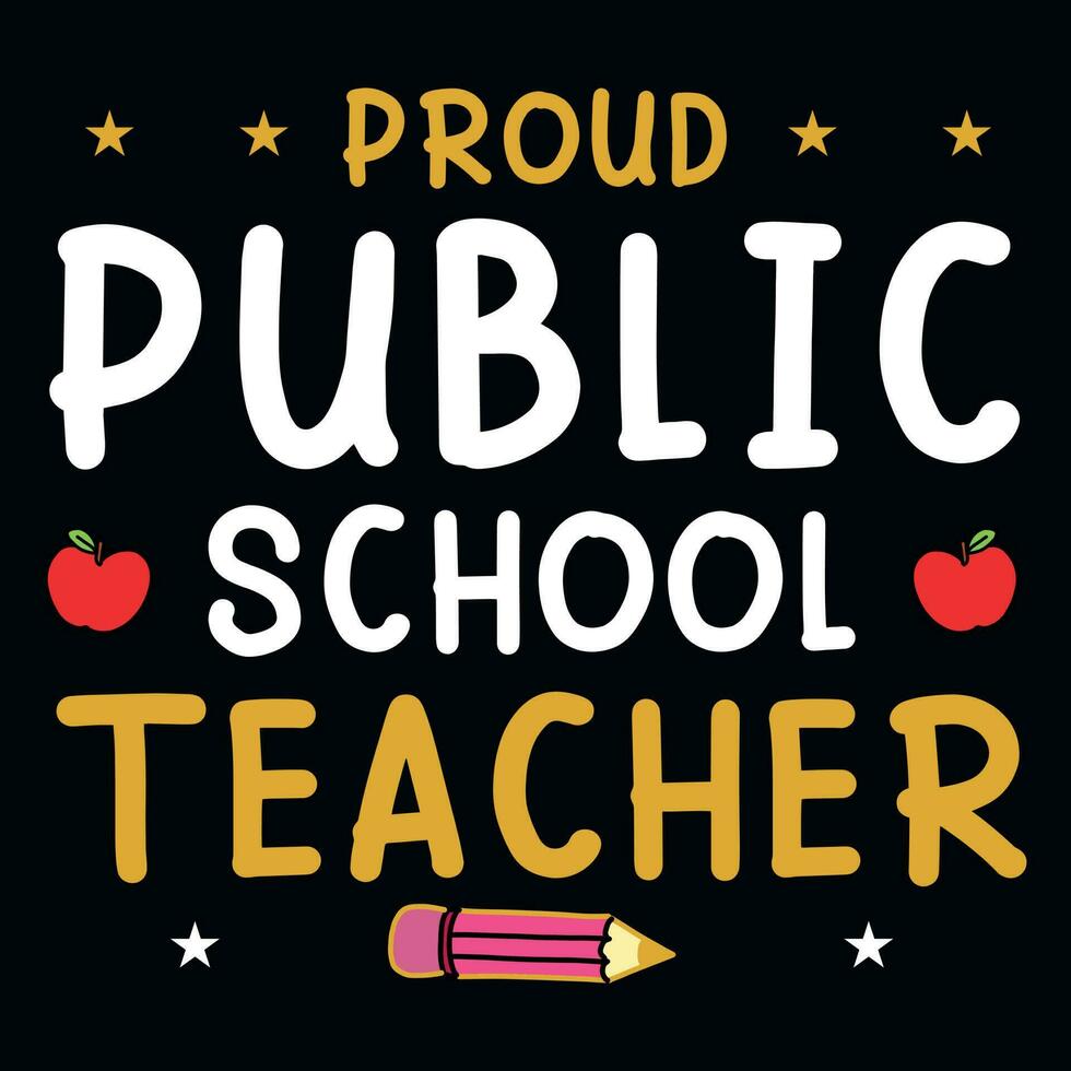 Elementary school teachers tshirt design vector