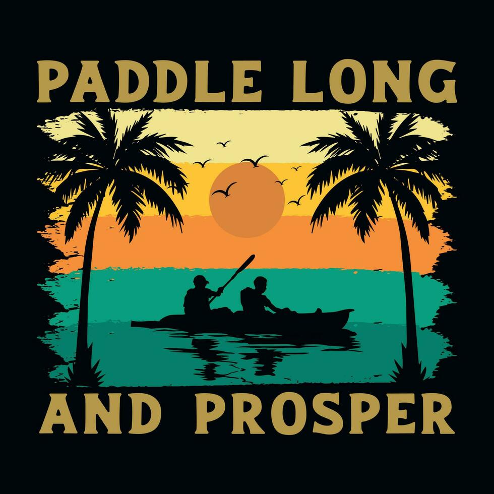 Kayaking graphics tshirt design vector