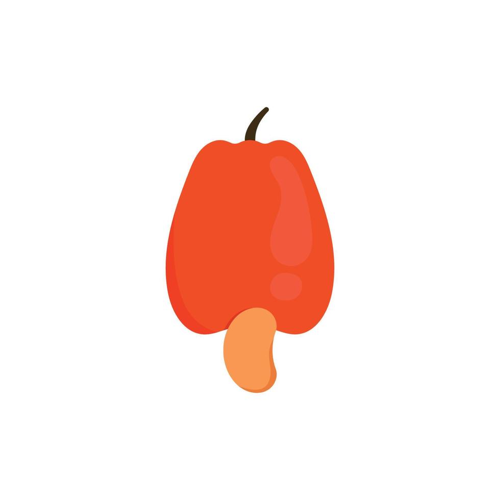 Cashew Fruit Vector Illustration Logo Template