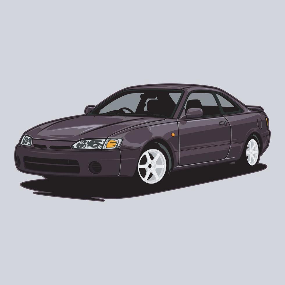 Perspective view car vector illustration for conceptual design