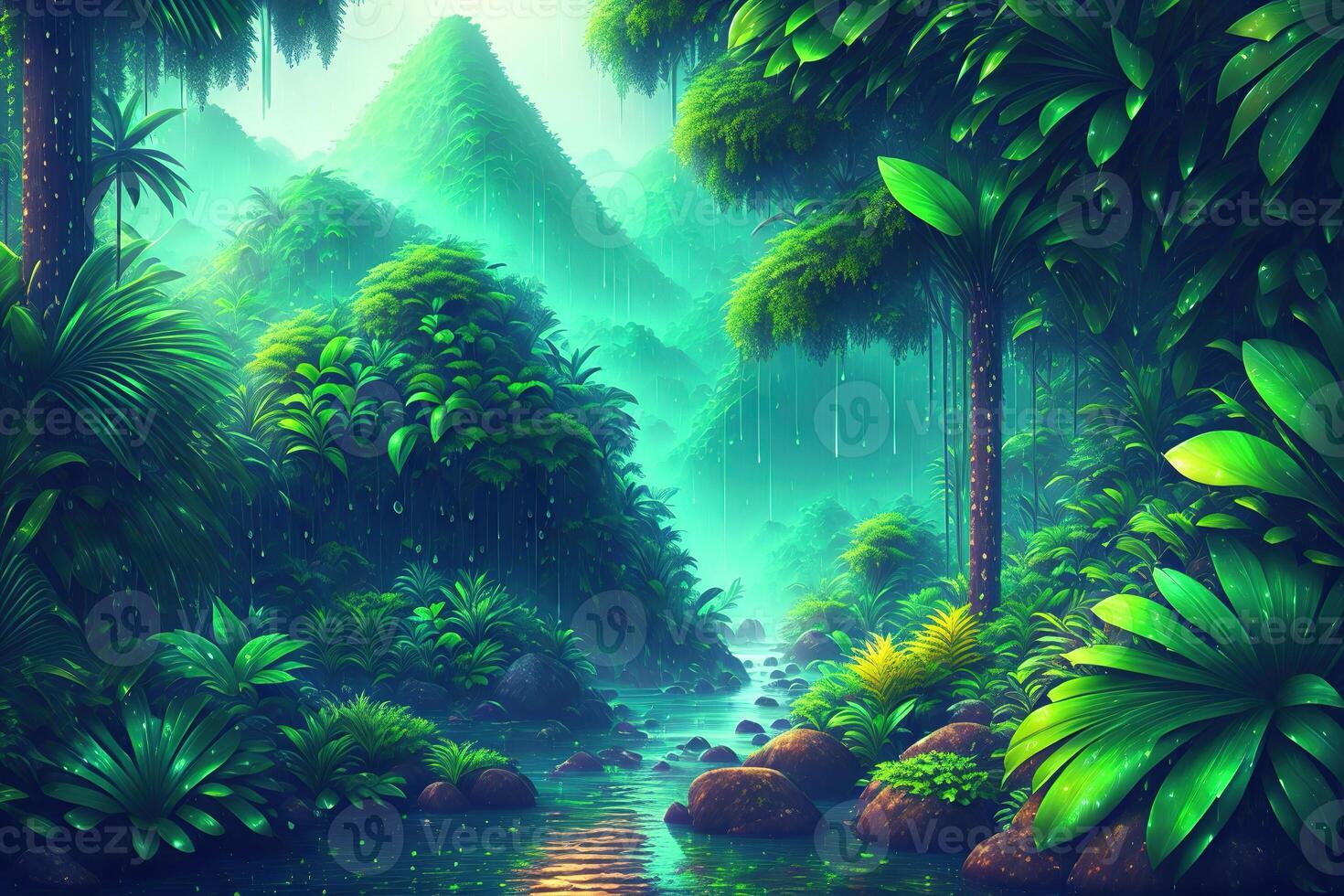 Rain Forest Background by photo