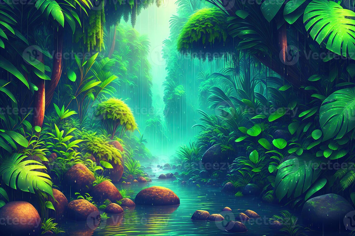 Rain Forest Background by photo