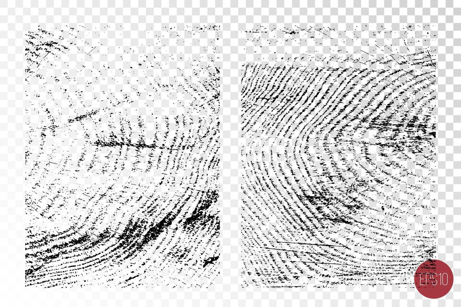 Distressed overlay wooden textures. Set of rough surfaces. Grunge background. One color graphic resource. vector