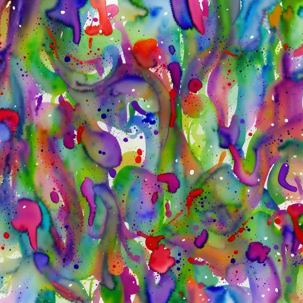 Watercolor texture, Abstract watercolor background, Watercolor multicolor overlay, Multicolor watercolor paper texture, Designed with artificial intelligence, photo