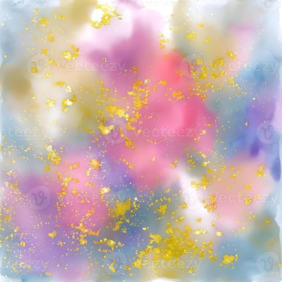 Watercolor glitter texture background, Digital painted background, Glitter textured digital paper, Designed with artificial intelligence, photo